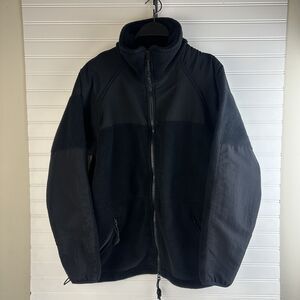 DSCP Polartec USA Peckham Jacket Military Fleece Full Zip Black Men's Size Small